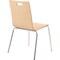 National Public Seating Cafe/Bistro Chair, Natural Seat, Natural Back, 21 1/2 in W 23 1/4 in L 33 7/8 in H, Armless BCC22 - alternate 3